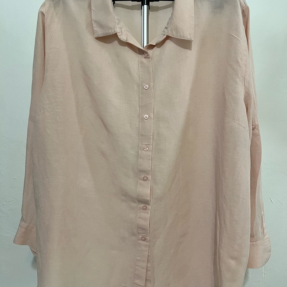 Calvin Klein Soft pink Button-Down Blouse